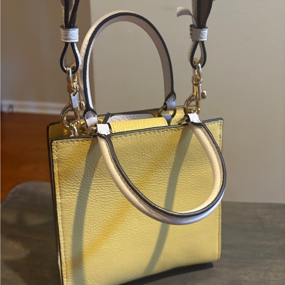 Coach Pepper Mini Yellow and Whitr Women's Bag - Picture 5 of 8